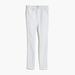 NWT Madewell Petite 10" High-Rise Skinny Jeans in Pure White, Size 37 (US 24W)